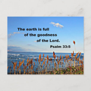 Psalm 33:5 postcard
