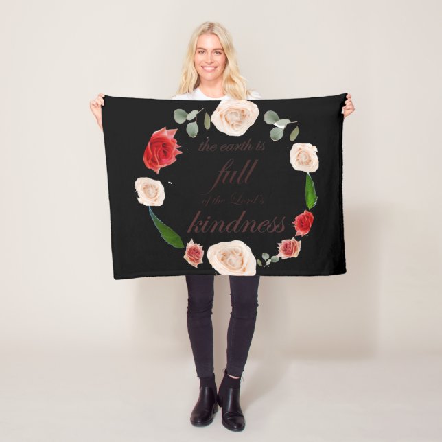 psalm 33 full kindness fleece blanket (In Situ)