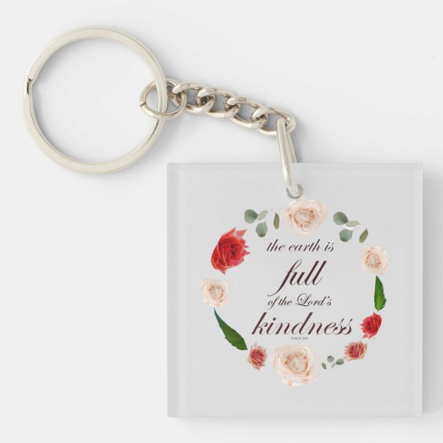 psalm 33 full kindness key ring (Front)