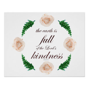 psalm 33 full kindness poster