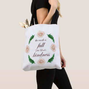 psalm 33 full kindness tote bag