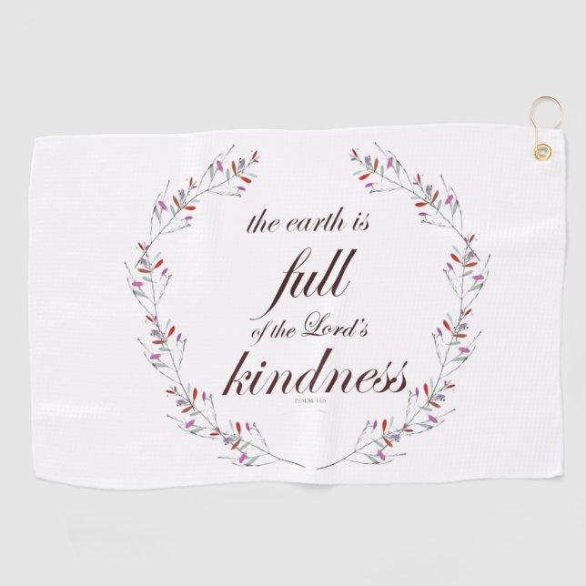 Psalm 33 golf towel (Horizontal)