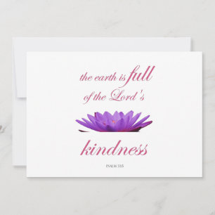 psalm 33 purple lotus kindness invitation
