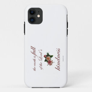 Psalm-33, The Earth is Full of the Lord's Kindness iPhone 11 Case