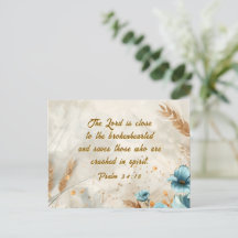 Psalm 34:18 Lord is close to brokenhearted Bible