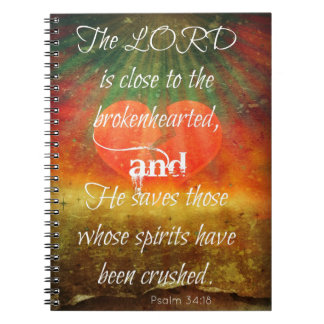 Psalm 34:18 Love Notebook