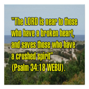 Psalm 34:18 WEBU Poster