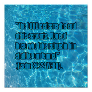 Psalm 34:22 WEBU Poster