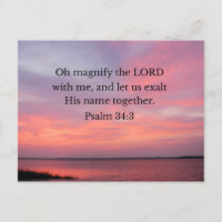 Psalm 34:3 Oh magnify the Lord with me 