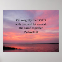 Psalm 34:3 Oh magnify the Lord with me