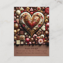 Psalm 34:8 and Psalm 22:26 KJV Cards - Confections