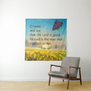 Psalm 34:8   tapestry