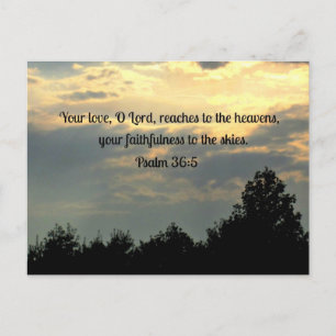 Psalm 36:5 postcard