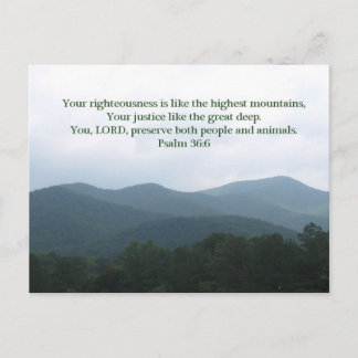 Psalm 36:6 postcard