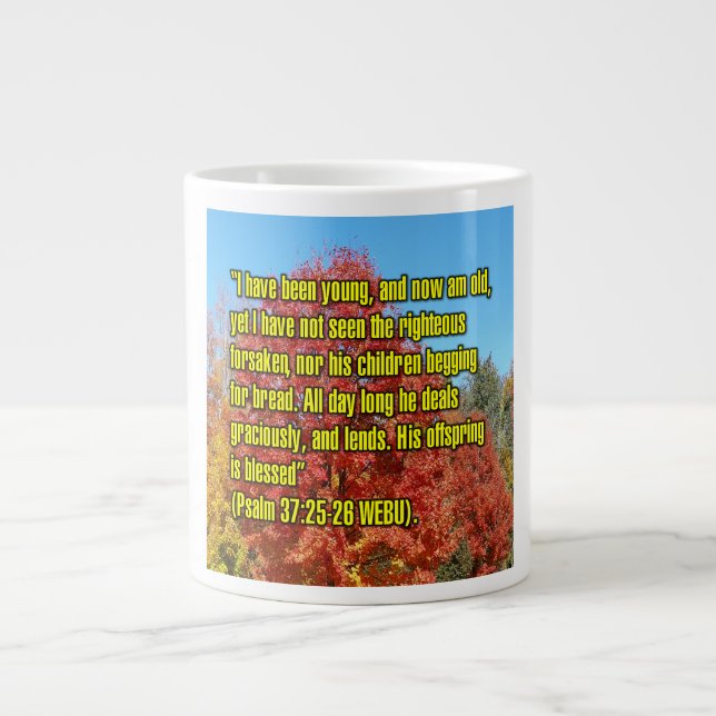 Psalm 37:25-26 WEBU Mug (Front)