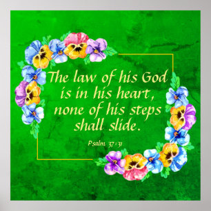 Psalm 37:31   poster