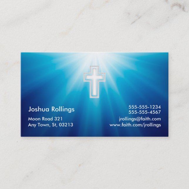 Psalm 37; 4-5 - Christian Business Card (Front)