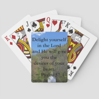 Psalm 37:4 playing cards