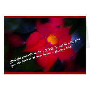 Psalm 37:4 Red Background