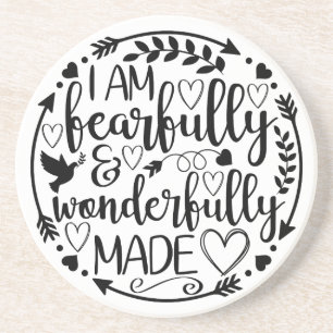 Psalm 39 Wonderfully Made Christian Scripture Coaster