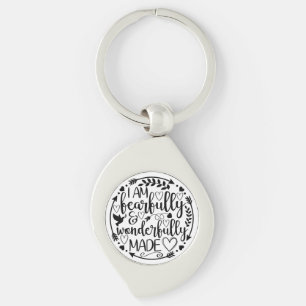 Psalm 39 Wonderfully Made Christian Scripture Key Ring