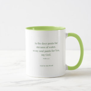 Psalm 42:1 Deer Christian Mug – As the Deer Pants