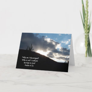 Psalm 43:5 Scripture Sunset Greeting Card (Blank)