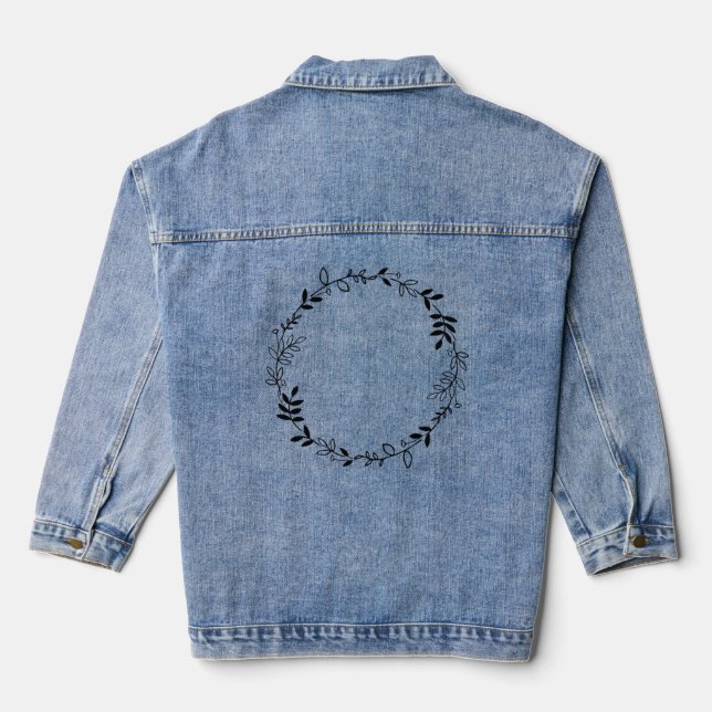 Psalm 46:10 Be Still and Know Denim Jacket (Back)