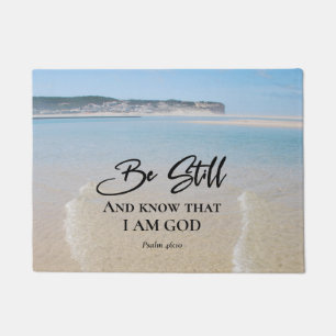 Psalm 46:10 Be Still and Know I Am God, Ocean Doormat