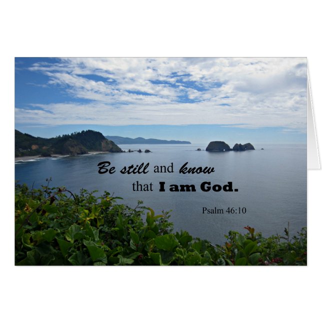 Psalm 46:10 Be still and know that I am God (Front Horizontal)