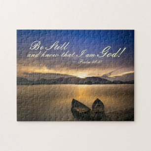 Psalm 46:10 Be Still and Know that I Am God Bible Jigsaw Puzzle