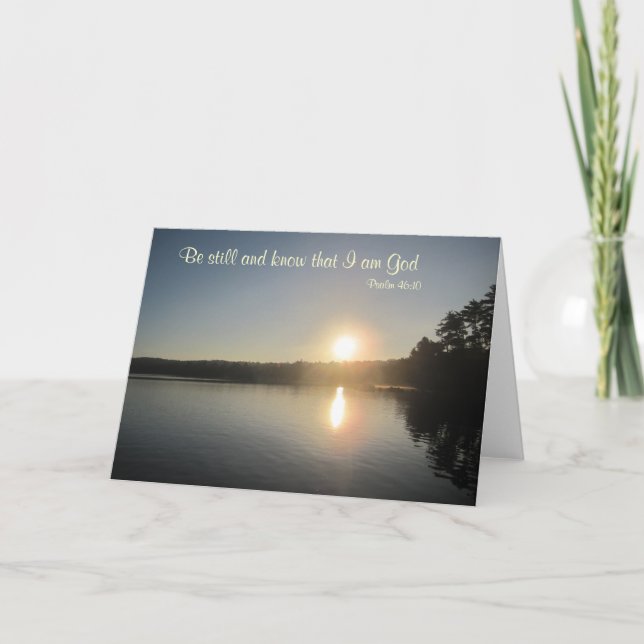 Psalm 46:10 - Be still and know that I am God Card (Front)