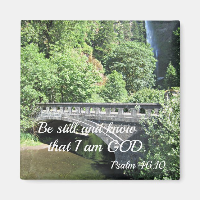 Psalm 46:10 Be still and know that I am God. Magnet (Front)