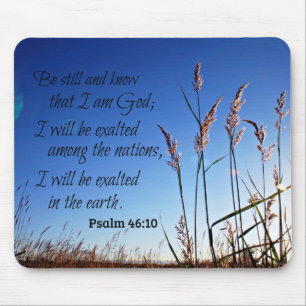 Psalm 46:10 Be still and know that I am God Mouse Mat