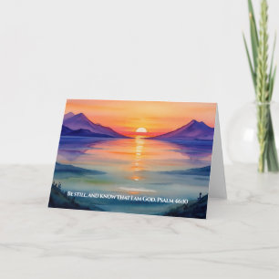 Psalm 46:10 Be still, and know that I am God Mug Card