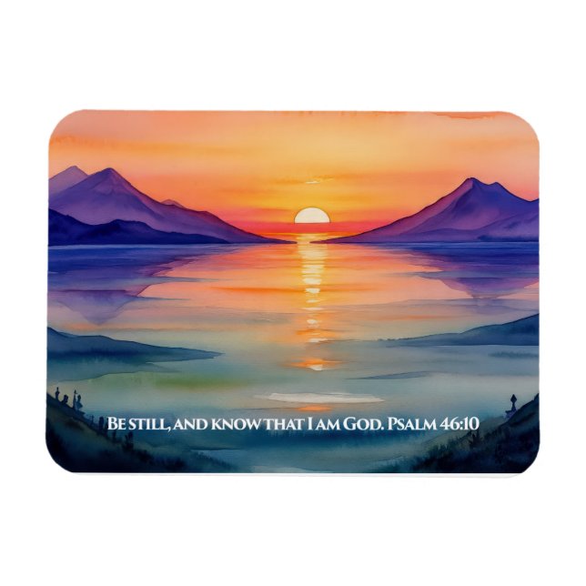 Psalm 46:10 Be still, and know that I am God Mug Magnet (Horizontal)