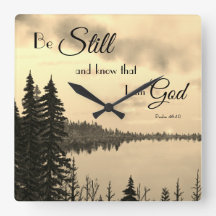 Psalm 46:10 Be Still and Know that I Am God Sepia