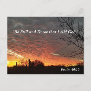 Psalm 46:10 Be Still Bible Verse Memory Card