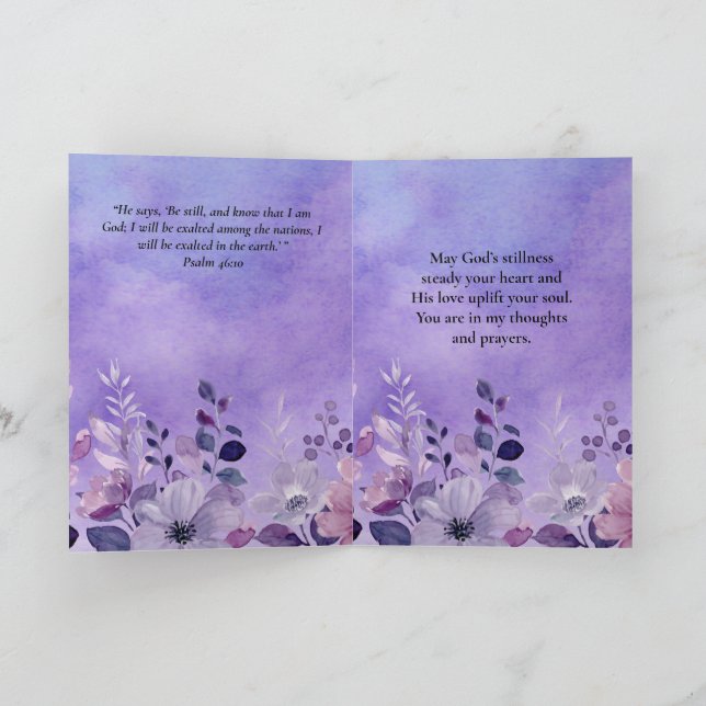 Psalm 46:10 Bible Verse Card (Inside)