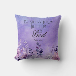 Psalm 46:10 Bible Verse Cushion