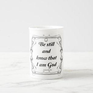 PSALM 46-10 BONE CHINA MUG