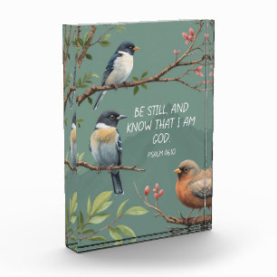 Psalm 46:10 Christian Bible Verse Image Photo Block