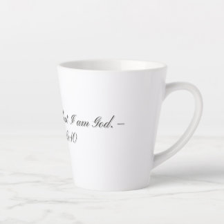 Psalm 46:10, Gift Latte Mug