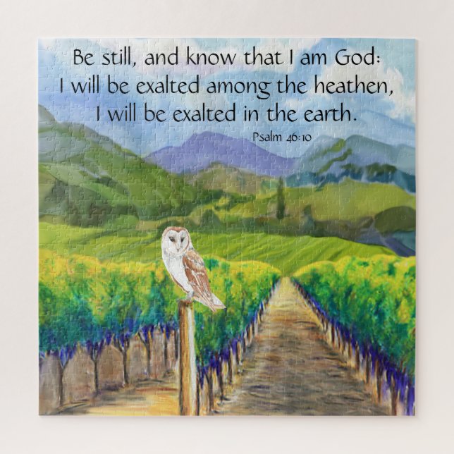 Psalm 46:10 jigsaw puzzle (Vertical)