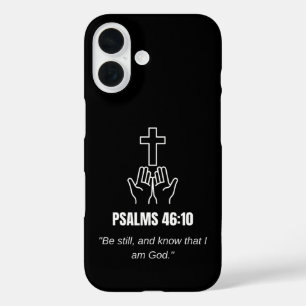 Psalm 46:10 KJV Bible Verse Scripture Minimalist iPhone 16 Case