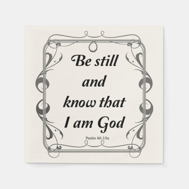 PSALM 46-10 NAPKIN (Front)