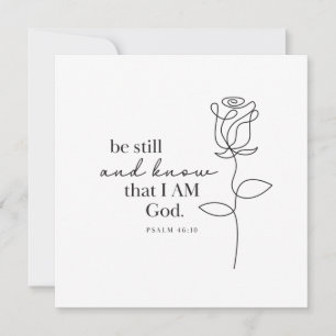PSALM 46:10 - Personalised Note Card