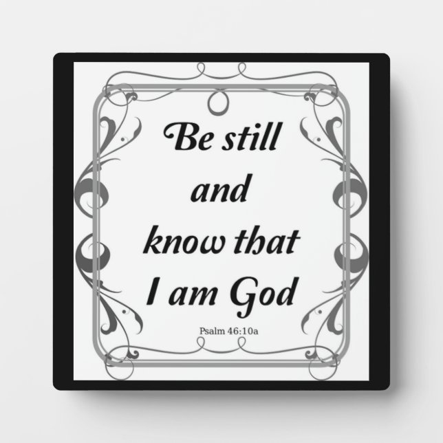 PSALM 46-10 PLAQUE (Front)