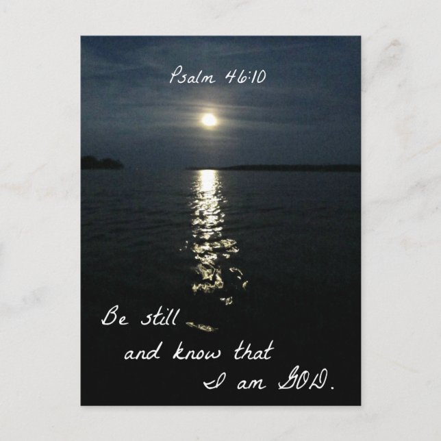 Psalm 46:10 postcard (Front)