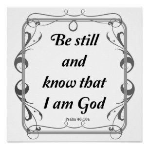 PSALM 46-10 POSTER